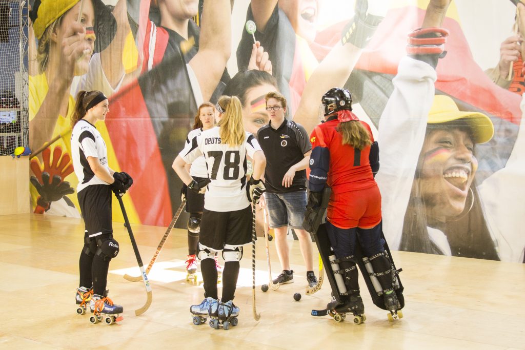 Rollhockey auf der BaSpo